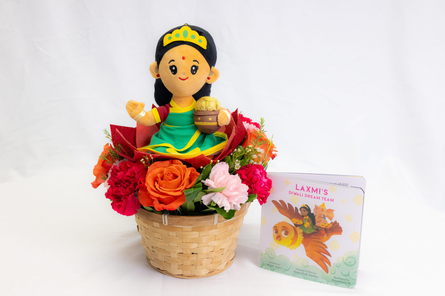 Floral Basket + Medium Devi Modi Toy