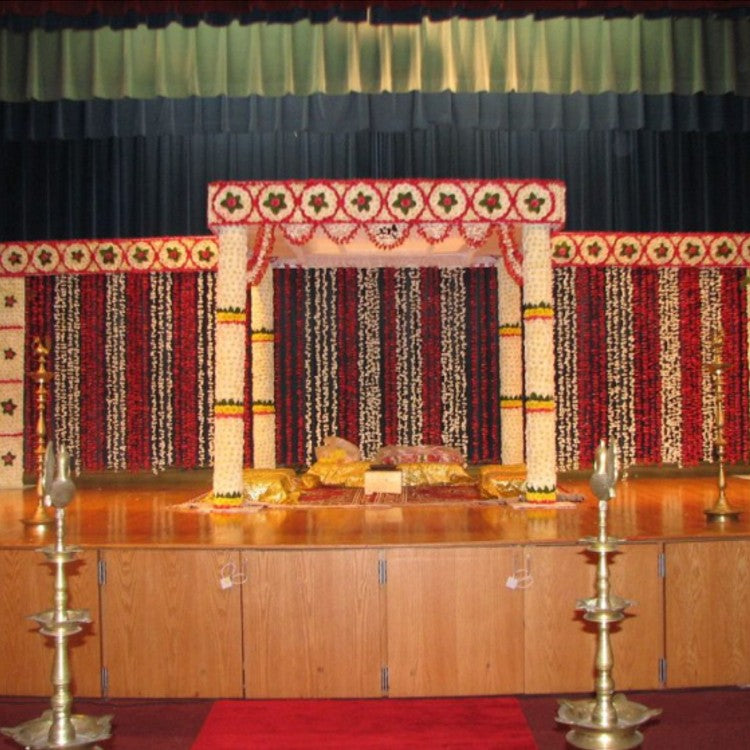 Square Flower Mandap With Side Panels