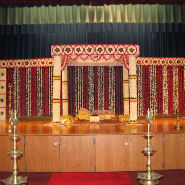 Square Flower Mandap With Side Panels - Fancy Florist