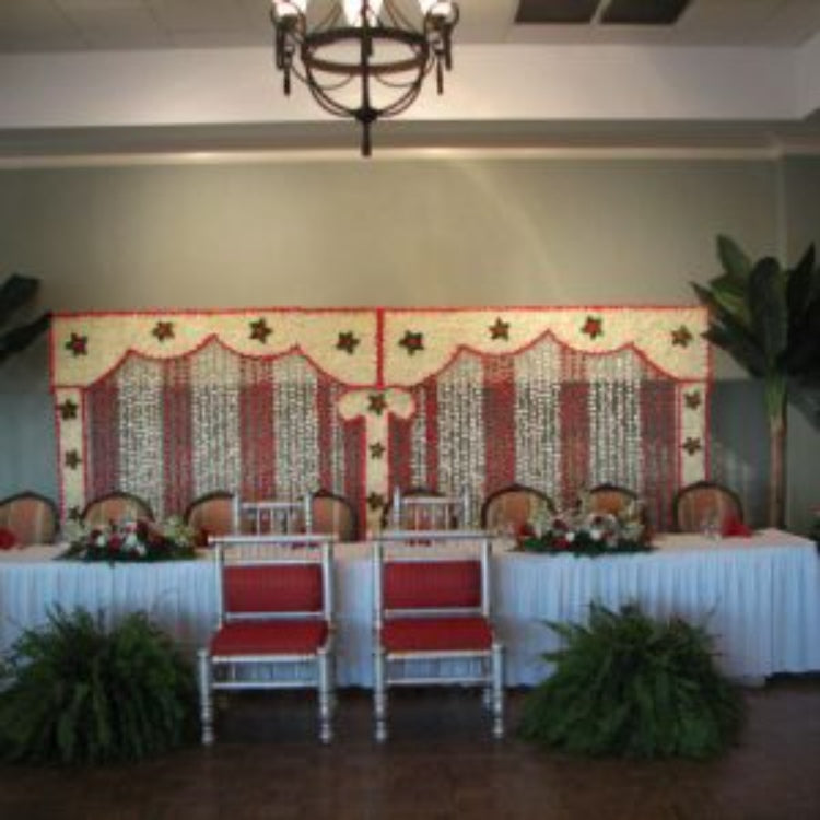 Flower Head Table Back Drop