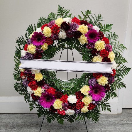 Gerbera Daisy, Carnations And Baby's Breath