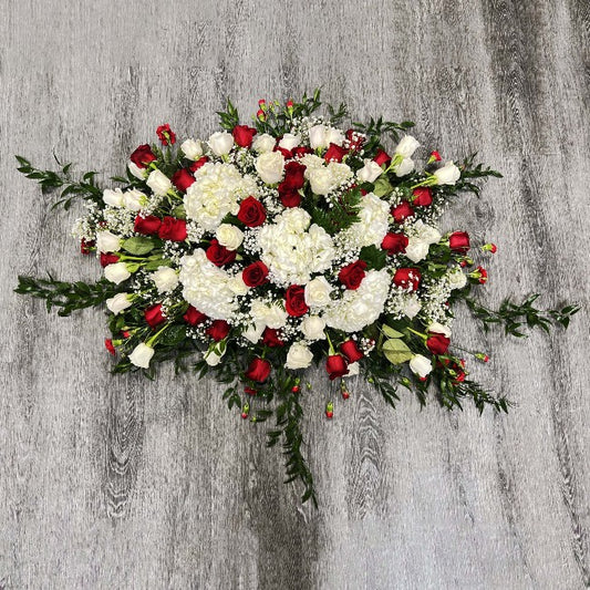 Roses,Hydrangea,Spray Carnations And Baby's Breath